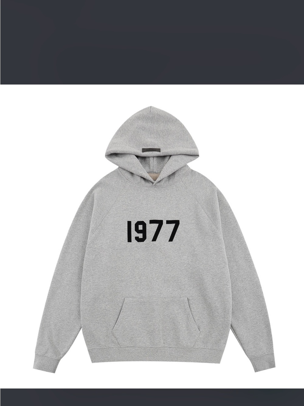 Fear of God Gray '1977' Pullover Hoodie